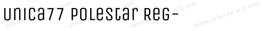 Unica77 Polestar Reg字体转换